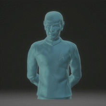 star trek mr spock figurine bust art startrek scifi sculpture vulcan tv series movie media 3d print model - Mito3D