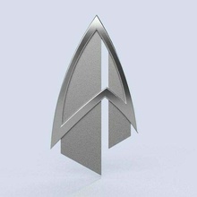 star trek picard combadge magnetic backing fashion costume 3d print model - Mito3D