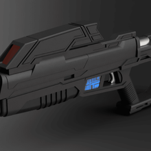 picard de star trek fóton blaster jogo sci-fi gratuito scifi arma cosplay prop photon 3d print model - Mito3D
