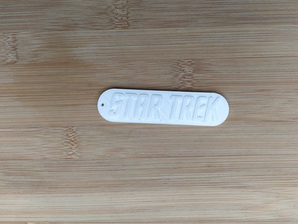star trek tos logo keychain 3d print model - Mito3D