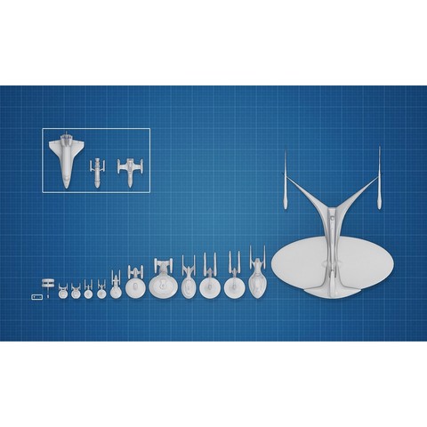 star trek uss enterprise collection jeu 3D print model - Mito3D