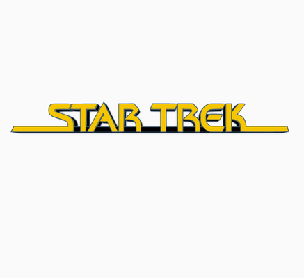 star yürüyüş v2 logo görüntüle by maniacmancave3d sanat kaptan kirk spock picard uzay gemisi girişim tv dizi film raf dekor durdu plak işaret insan mağarası 3d print model - Mito3D