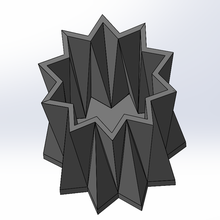 stella vaso arte geometrico 3d print model - Mito3D