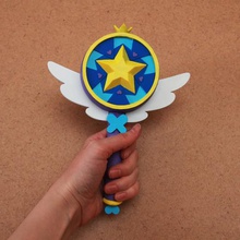 star vs forces evil inspired wand season 1 art butterfly magic cosplay present kid toy 3d print model - Mito3D