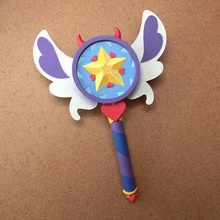 estrella vs las fuerzas del mal de la temporada 3 varita mágica art cosplay presente kid juguete mariposa 3d print model - Mito3D