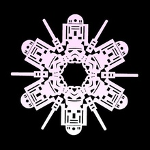 star wars yoda vader storm snowflakes year decorations stl 3d print model - Mito3D
