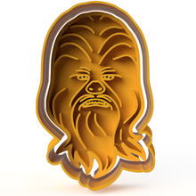 star wars - chewbacca cookie cutter chewy illustration 3d print model - Mito3D