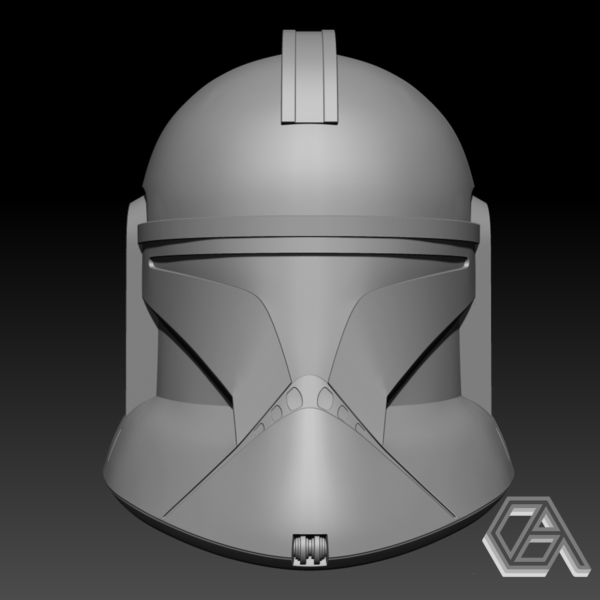 star wars - clone trooper phase 1 helmet cosplay art 3D print model - Mito3D