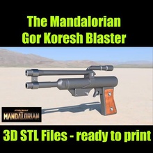 étoile guerres mandalorien sang corresponde blaster art accessoires pistolet cosplay 3d print model - Mito3D