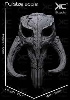 stella guerre mitosauro cranio 3d Stampa modello gioco kylo ren darth vader rey skywalker clone Stormtrooper oggetti collezione statua mandalorian 3d print model - Mito3D