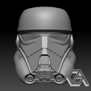 star wars - patrol trooper helmet cosplay art 3d print model - Mito3D