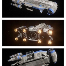 étoile guerres résistance transport navire galaxie bord étoiles 3d print model - Mito3D
