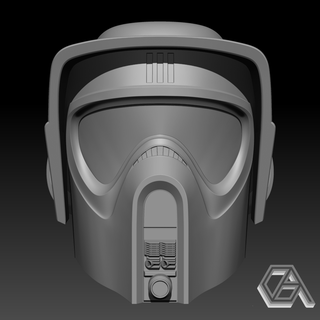 stella guerre scout soldato casco cosplay arte 3d print model - Mito3D