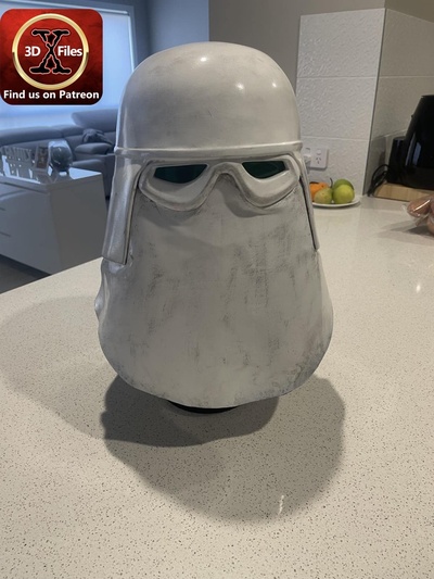 star wars - snow trooper helmet empire strikes back cosplay 3d print model hoth stormtrooper armor files stl printer 3d print model - Mito3D