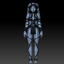 stella guerre stl lyn ballerino obj kenner stile azione figura 3d print model - Mito3D