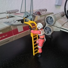 star wars 3 piece package x-wing y-wing a-wing ladder stairs hasbro snowspeeder vehicle ship gantry toys connoisseur 3d print model - Mito3D