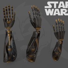 estrella guerras Anakin andante cielo brazo cosplay Arte guerra Galaxias Jedi robo apuntalar sw sith 3d print model - Mito3D