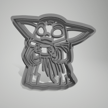 star wars baby yoda grogu cookie cutter 3d print model - Mito3D