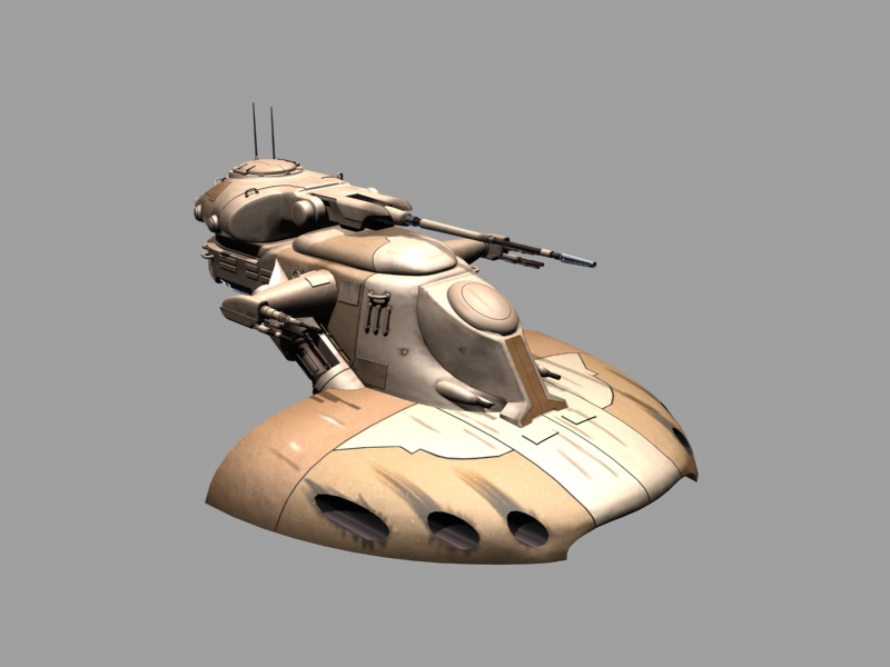 star wars battle tank 3D print model - Mito3D