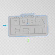 stella guerre libro boba fett logo 3d print model - Mito3D