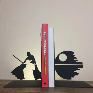 star wars book holder bookend bookend bookholder book holder book books bookends book support starwars star wars  3d print model - Mito3D