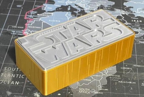 Estrela guerras saque caixa Guerra Estrelas filme armazenamento 3d print model - Mito3D