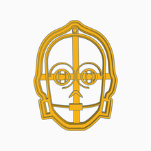 star wars-c3po-cookie-cutter home wars c3po film scharf Formen fondant cookies design Raum Ausstechformen Stern Roboter 3d print model - Mito3D