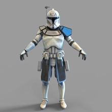 star wars captain rex phase 1 wearable armor various trooper cosplay helmet starwars rogue one new hope printable clone clonetrooper stromtrooper storm 3d print model - Mito3D