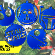 star wars christmas balls 5x pack christmasballs starwars geek winter 3d print model - Mito3D