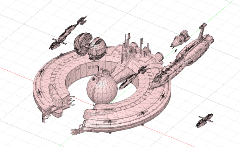 Estrela guerras cis frota jogos 3d impressão armada Lucrehulk 3D print model - Mito3D