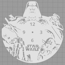 star wars clock  deco clock star wars