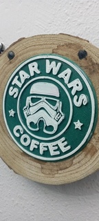 star wars coffee coasters 3d print model - Mito3D