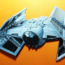 star wars combat navire de dessin 3d divers 3dlite l'espace la galaxie tie fighter 3d print model - Mito3D