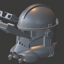 Estrela guerras comandante fique capacete 3d print model - Mito3D