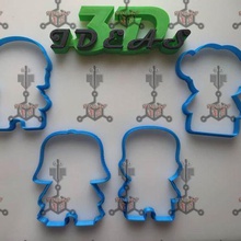 star wars cookie cutters schneiden Filme lazer disney 3d print model - Mito3D