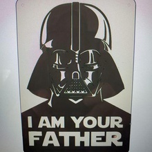 star wars darth vader am your father wall hanging various home decor 3d print model - Mito3D