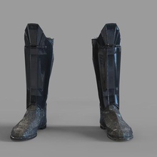 star wars darth vader leg armor various starwars cosplay print legs wear foot footwear dark black marvel movie 3d print model - Mito3D