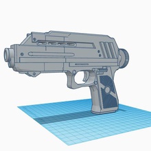 star wars dc-17 clone pistolet cosplay jeu blaster arme à feu armes jouet 3d print model - Mito3D