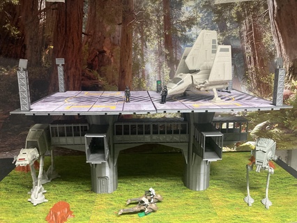 star wars diorama endor action fleet micro galazy galaxy bunker return jedi luke skywalker darth vader death 3d print model - Mito3D