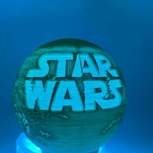 star savaşlar Disney gece ışık taş ocağı mandaloryalı efsane Yoda Led Lamba Lithophanie 3D print model - Mito3D