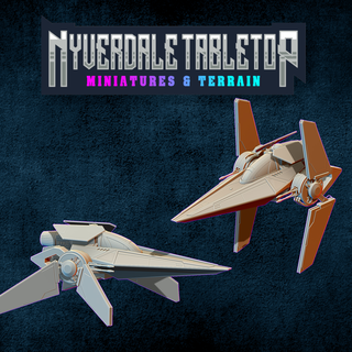 star wars fan art v-wing clone bad batch starship fighter tcw legion terrain scatter starfighter 3d print model - Mito3D
