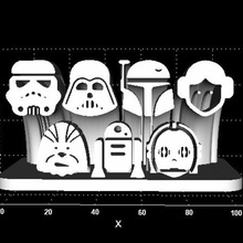 star-wars-Figuren-Zeichen verschiedene star wars Zeichen logos 3d print model - Mito3D