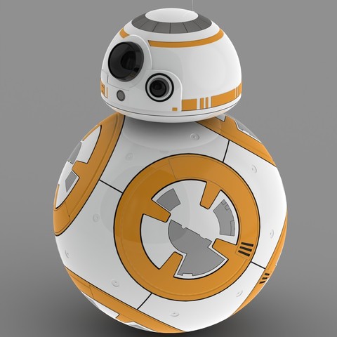 star wars force awakens bb-8 ball droid game bb8 prop 3D print model - Mito3D