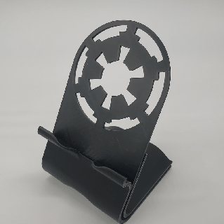 star wars galactic empire phone holder desk personalized stand vader yoda fan art 3d print model - Mito3D