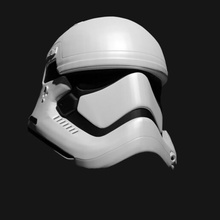star wars helmet multi-material dual extruder hq starwars stormtrooper storm trooper 3d print model - Mito3D