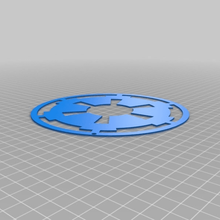 star wars imperial logotipo keychain a arte sinais de logotipos starwars 3d print model - Mito3D
