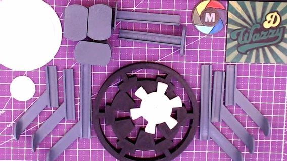 stella guerre imperiale modello Schermo Guerre stellari mensola parete montare divertimento 3d print model - Mito3D