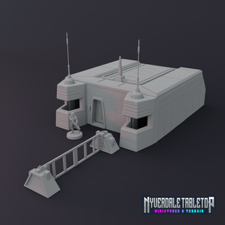 étoile guerres impérial poste corellia terrain han solo bunker stl légion 3d print model - Mito3D