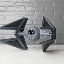estrella guerras imperial Corbata interceptador Arte regreso Jedi combatiente 3d print model - Mito3D