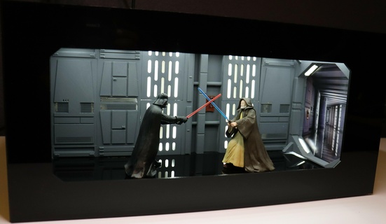 star savaşlar içeride ölüm diyorama Yıldız Savaşları Darth Vader Kenobi savaş galaksiler 3d print model - Mito3D